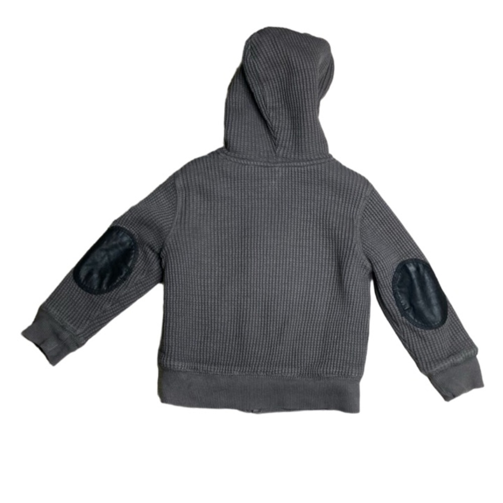 BABY GAP Little Kids Dark Gray Full Zip Sherpa Lined Hoodie Jacket Size …